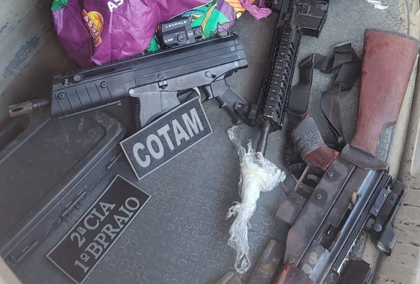 Polícia Militar apreende armas de grosso calibre em Fortaleza