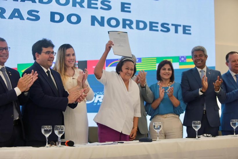 Jade Romero participa da posse de Fátima Bezerra na presidência do Consórcio Nordeste
