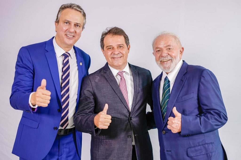 Camilo, Evandro Leitão e Lula