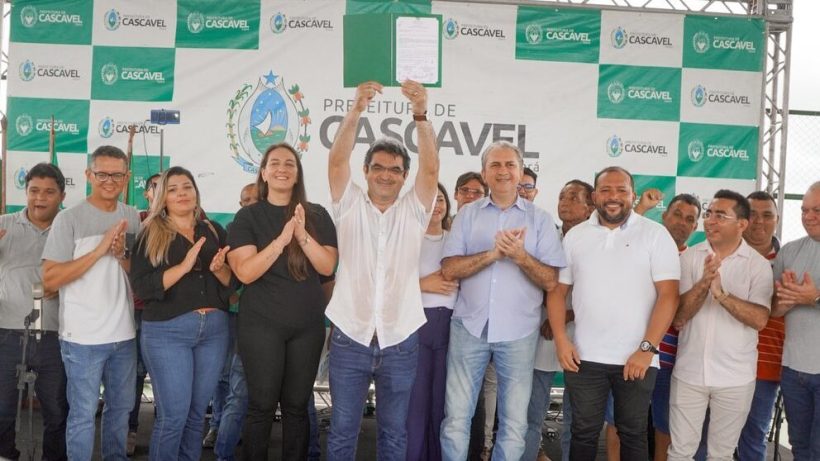Prefeitura de Cascavel inicia obras de pavimentação da CE-138, que liga Pitombeiras à BR-116