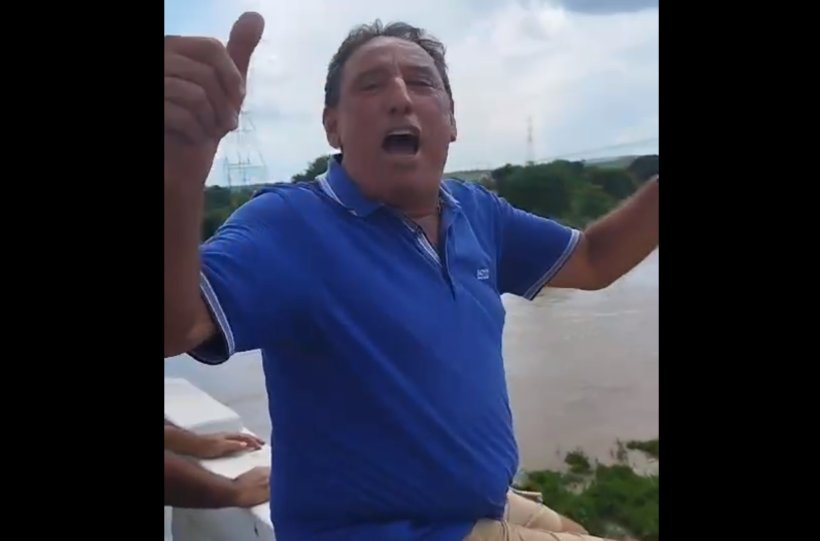 Prefeito de Senador Pompeu pula da ponte do Rio Salgado em Icó