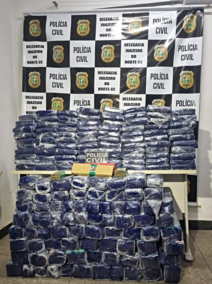 Polícia Civil apreende mais de 300 quilos de maconha com destino ao Cariri