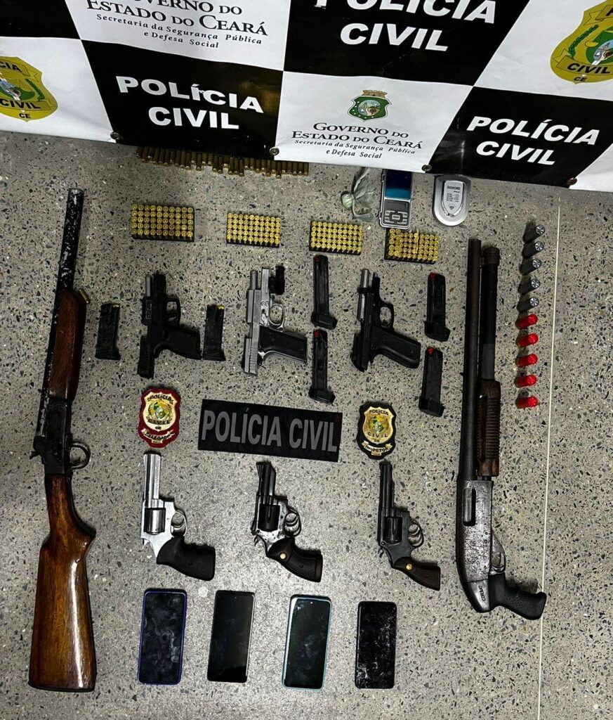Polícia Civil prende oito integrantes de grupo criminoso em Itarema