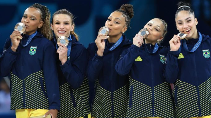 Brasil conquista primeira medalha olímpica na disputa por equipes na ginástica artística