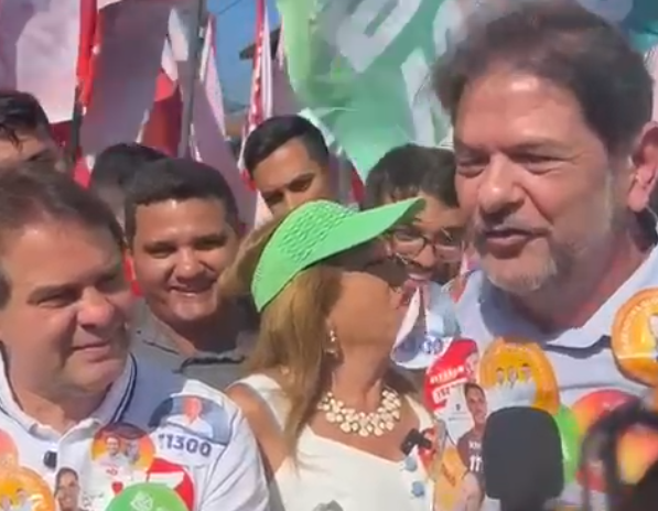 Cid participa de caminhada com Evandro e diminui tensão com o Abolição