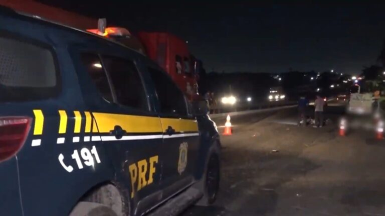Motociclista morre atropelado por carreta na BR-116, no município de Eusébio