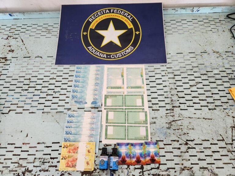 Receita Federal apreende drogas, documentos e dinheiro falsos no Aeroporto de Fortaleza