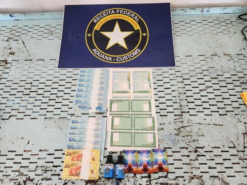 Receita Federal apreende drogas, documentos e dinheiro falsos no Aeroporto de Fortaleza