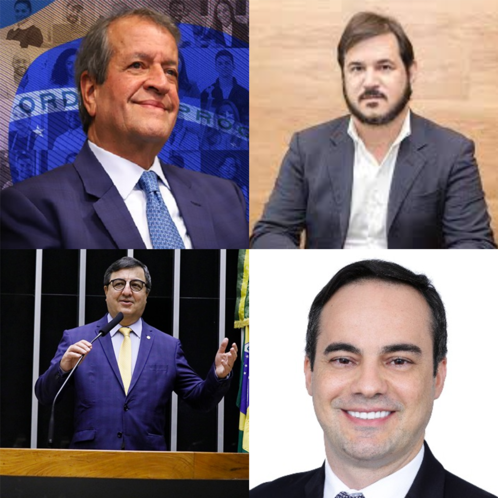 Valdemar Costa Neto, Antonio de Rueda, Capitão Wagner e Danilo Forte (no sentido horário)