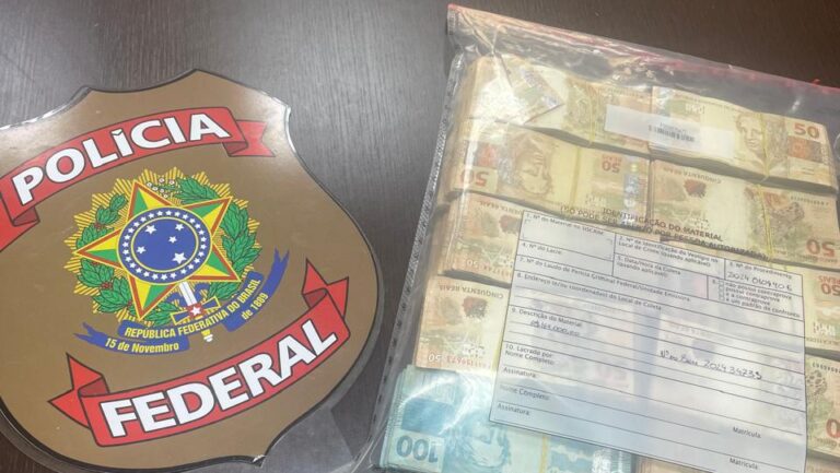 Empresário é preso pela PF com R$169 mil escondidos em mochila