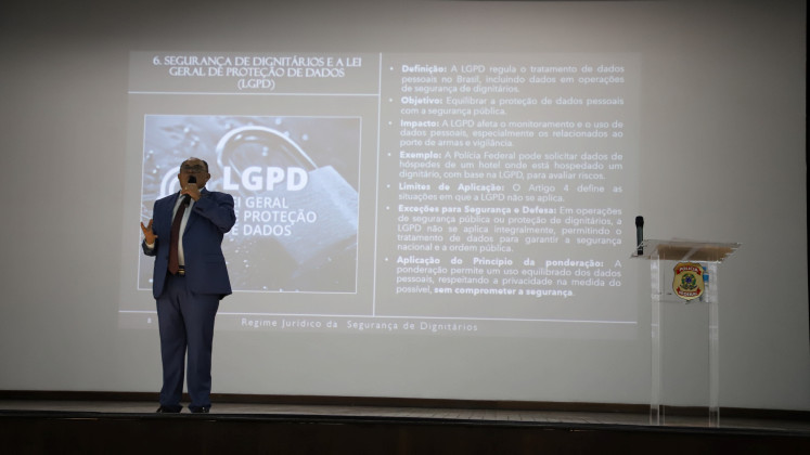 Ministro do STJ, Teodoro Silva Santos, participa de palestra sobre segurança de dignitários para G20