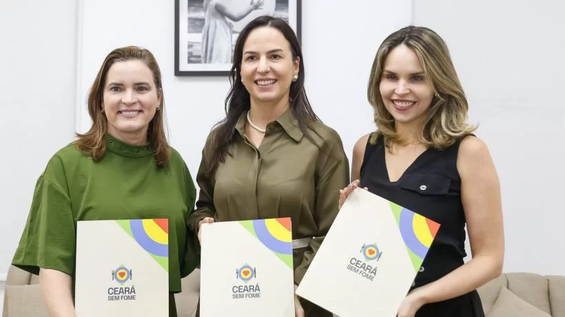 Fortaleza sem Fome: Gabriella Aguiar e Cristiane Leitão se reúnem com primeira-dama Lia de Freitas
