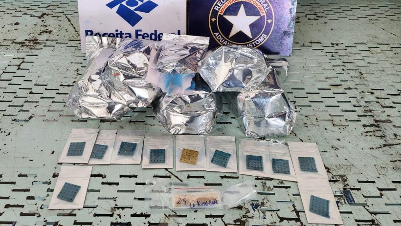 Receita Federal apreende cocaína e novo composto de cannabis híbrido no Aeroporto de Fortaleza
