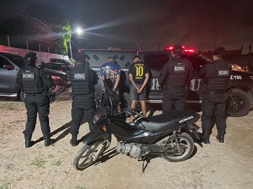 Guarda Municipal de Eusébio captura dupla com moto roubada