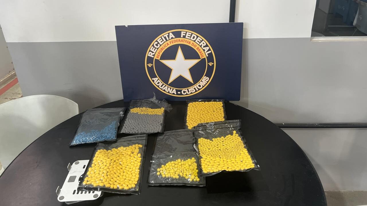 Receita Federal apreende dois mil comprimidos de ecstasy; droga está avaliada em R$ 160 mil