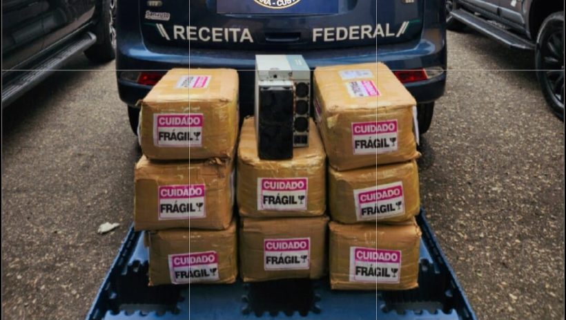 Receita Federal apreende máquinas mineradoras de bitcoin no Aeroporto de Fortaleza