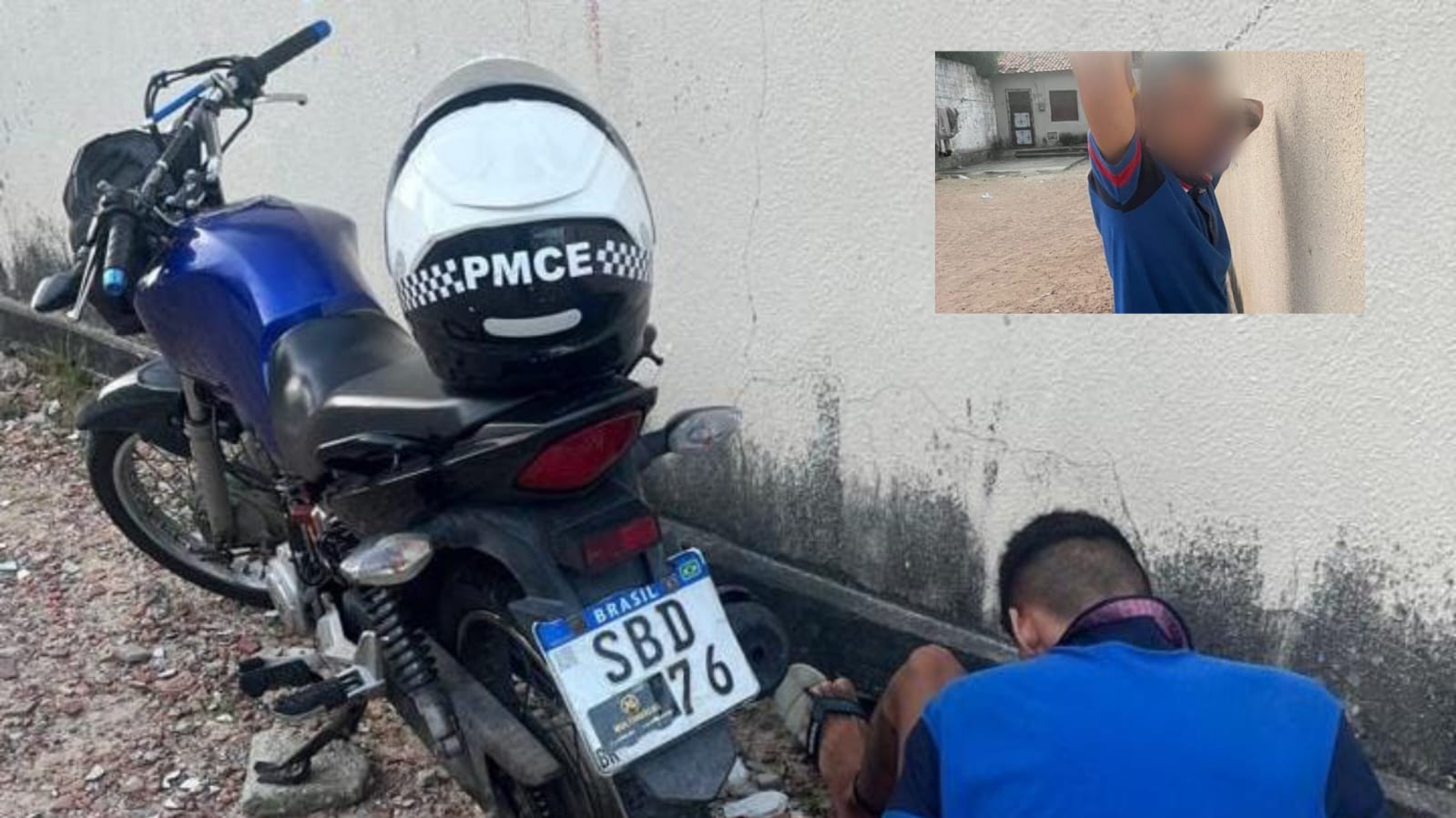 Motociclista é preso após avançar semáforo e fugir da PM