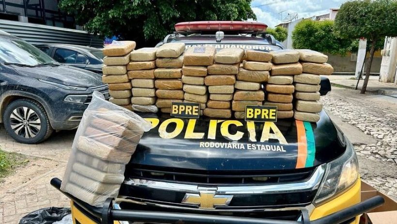 BPRE apreende 107 quilos de cocaína no Vale do Jaguaribe