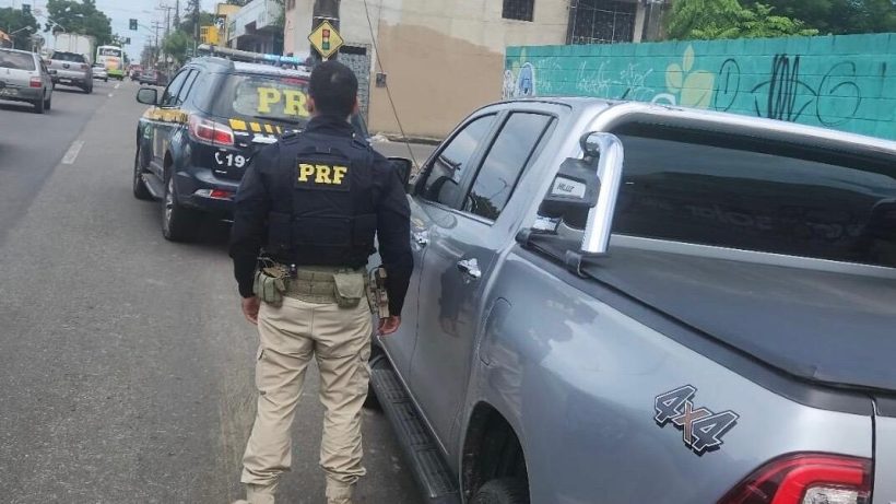 PRF recupera caminhonete de luxo com menos de dois anos de uso e já roubada duas vezes