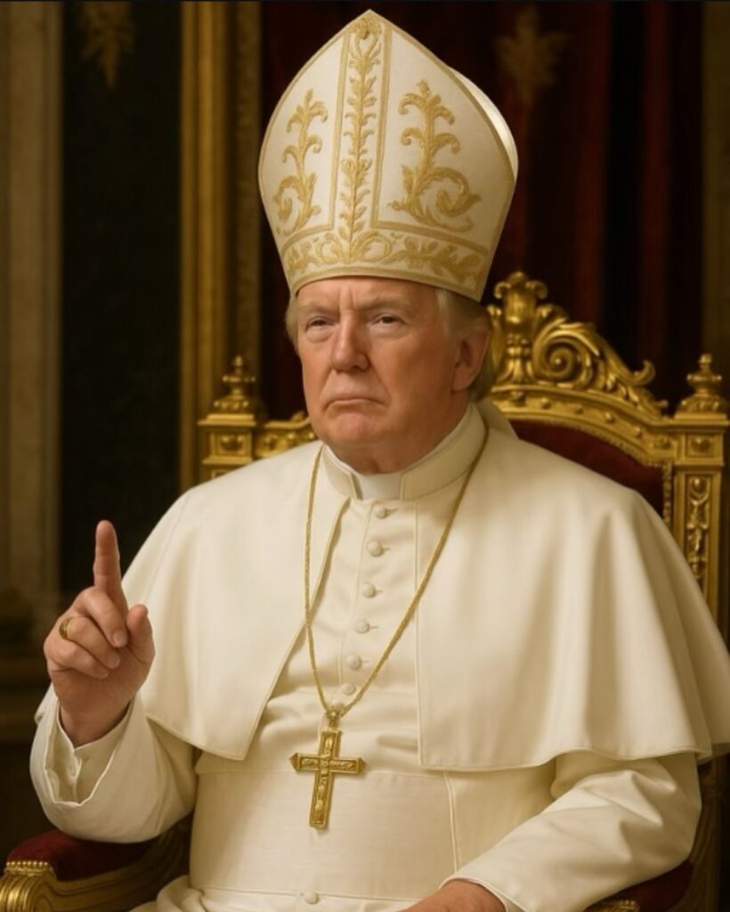 Foto de Trump vestido como Papa repercute negativamente