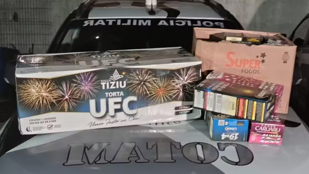 Chileno é preso por furto de fogos de artifício em loja de Fortaleza