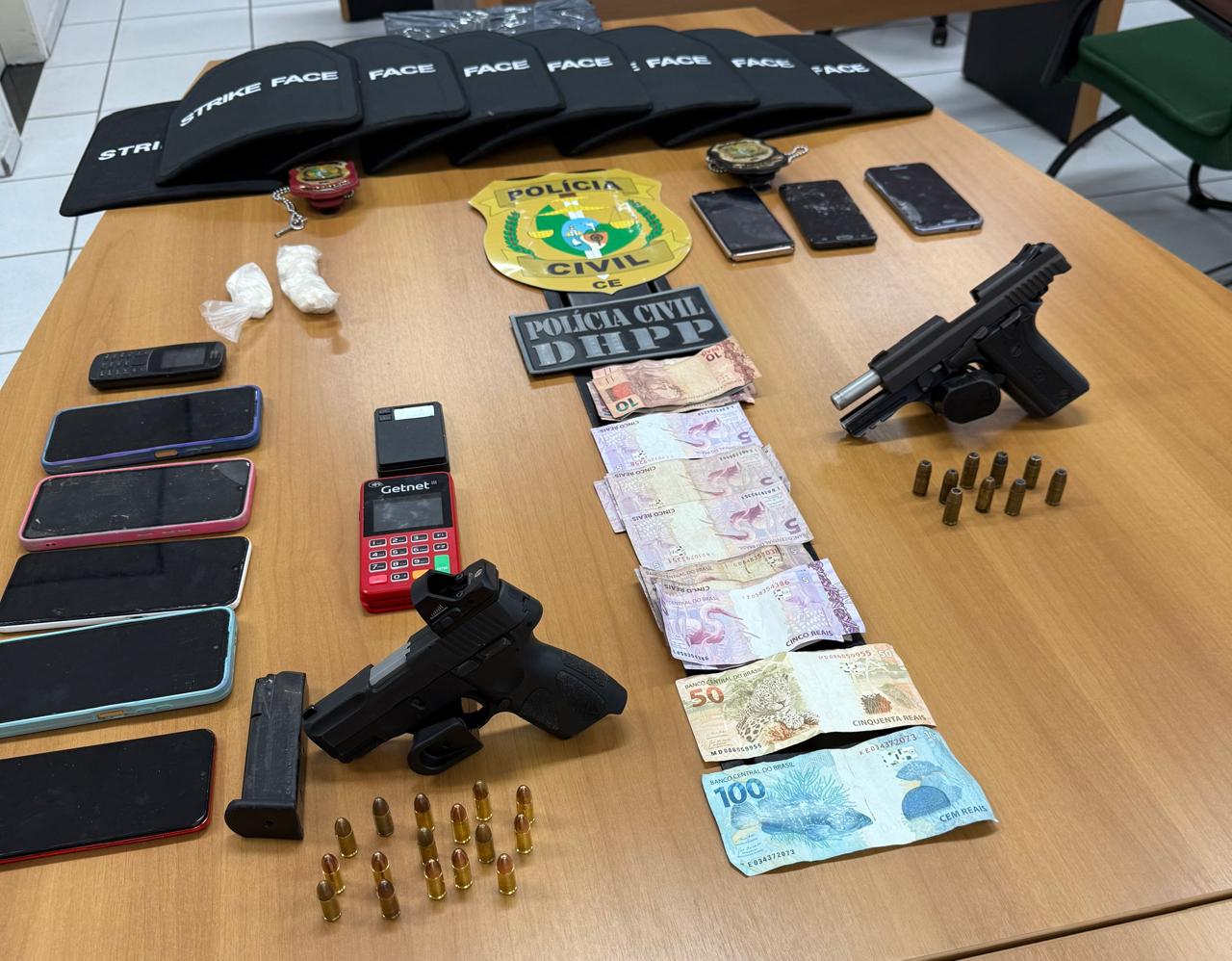 Polícia Civil prende em flagrante três suspeitos de envolvimento em crimes no Vicente Pinzón