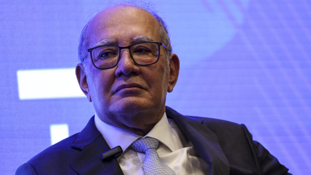 Brasília (DF), 25/02/2025 - O ministro do STF, Gilmar Mendes, durante palestra no evento IDP Summit, no Instituto Brasileiro de Ensino, Desenvolvimento e Pesquisa. Foto: Marcelo Camargo/Agência Brasil