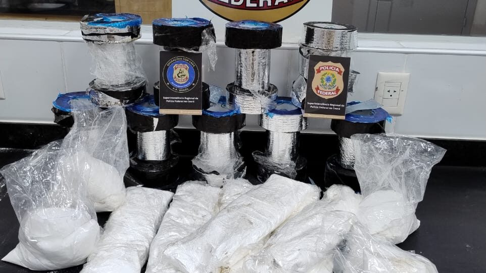 PF apreende 10 kg de cocaína com destino à África no Aeroporto de Fortaleza