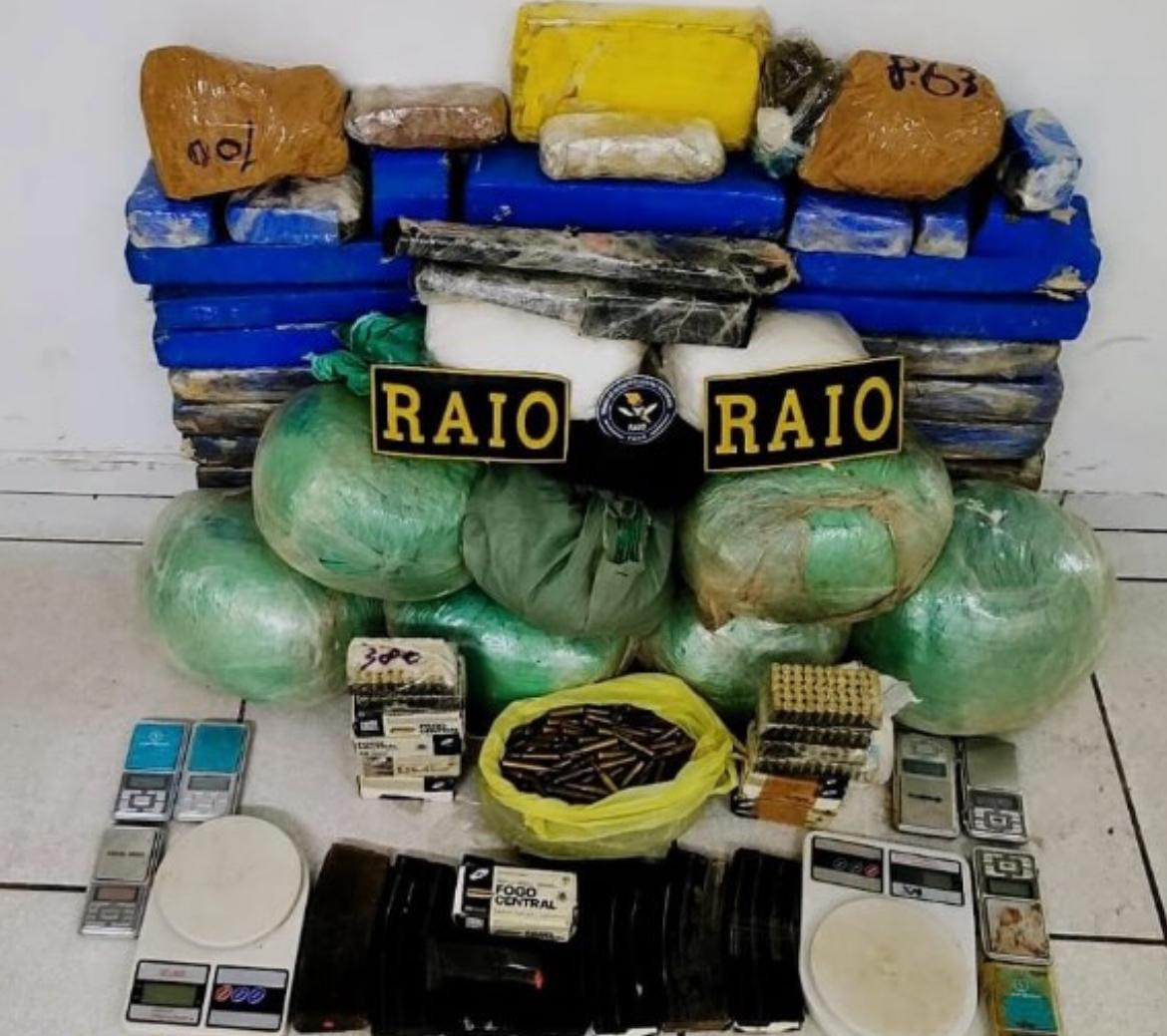 Polícia apreende quase 70 kg de drogas na zona rural de Santa Quitéria