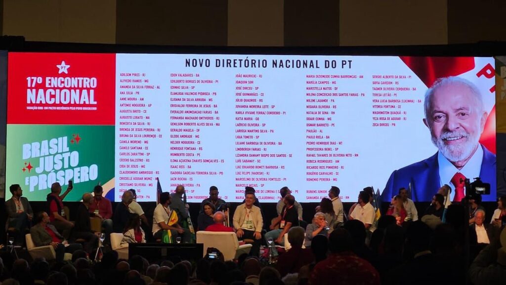 Composição geral do novo Diretório Nacional do PT