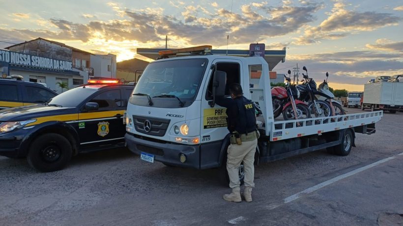 PRF recupera cinco motocicletas adulteradas na BR-222, em Frecheirinha