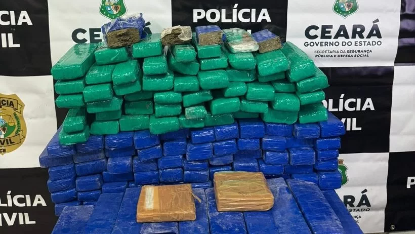 Quatro homens são presos com mais de 80 quilos de drogas no Cariri