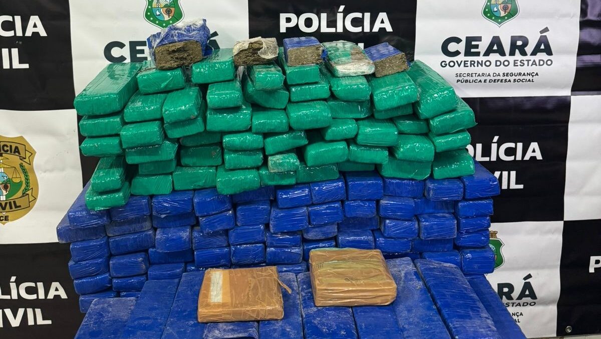Quatro homens são presos com mais de 80 quilos de drogas no Cariri