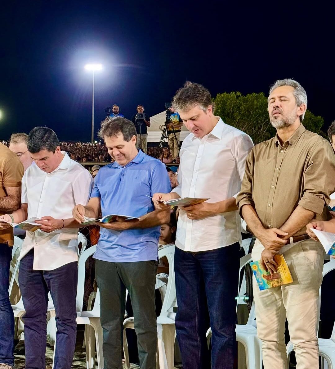 Elmano, Camilo, Evandro e Chagas prestigiam festa de São Francisco em Canindé
