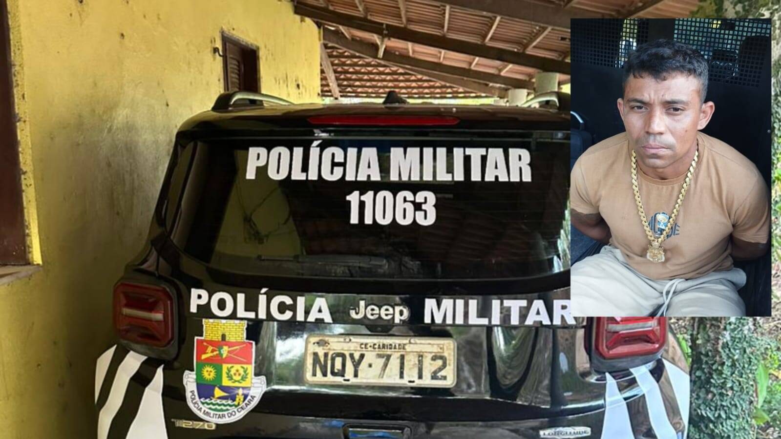 Polícia apreende viatura fake da PM na Zona Rural de Mulungu