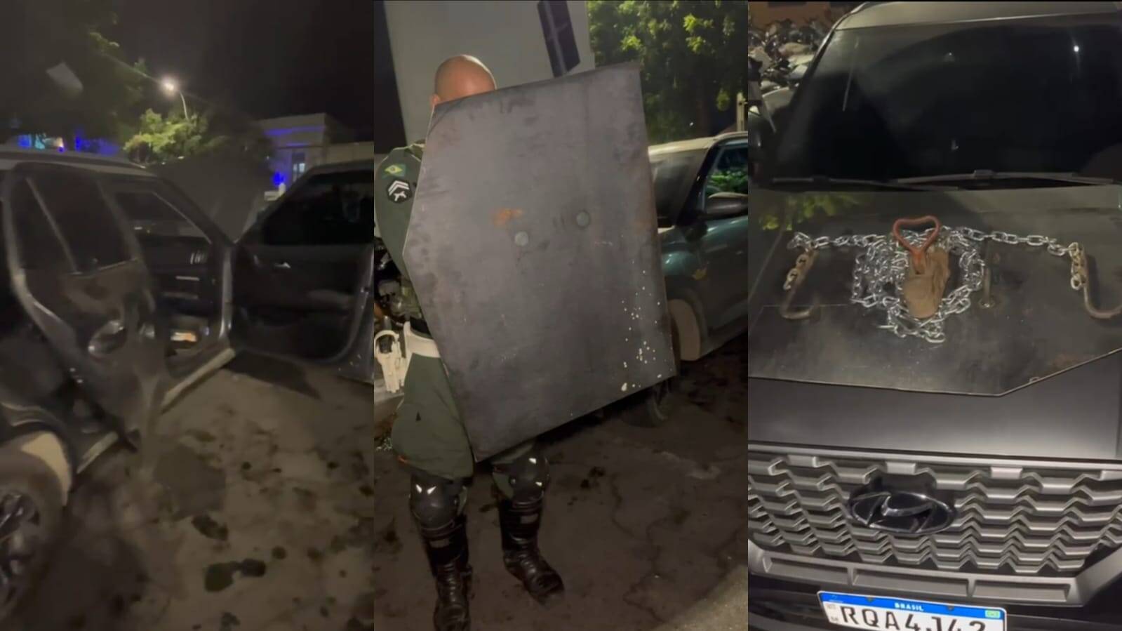 PM apreende carro roubado com placas clonadas e equipamentos usados em crimes em Sobral