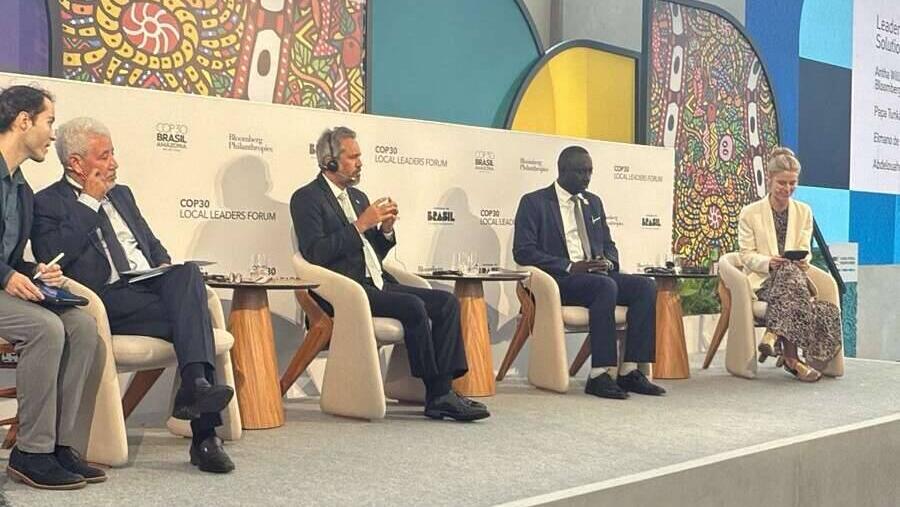 Governador Elmano defende transição energética justa em fórum da COP30