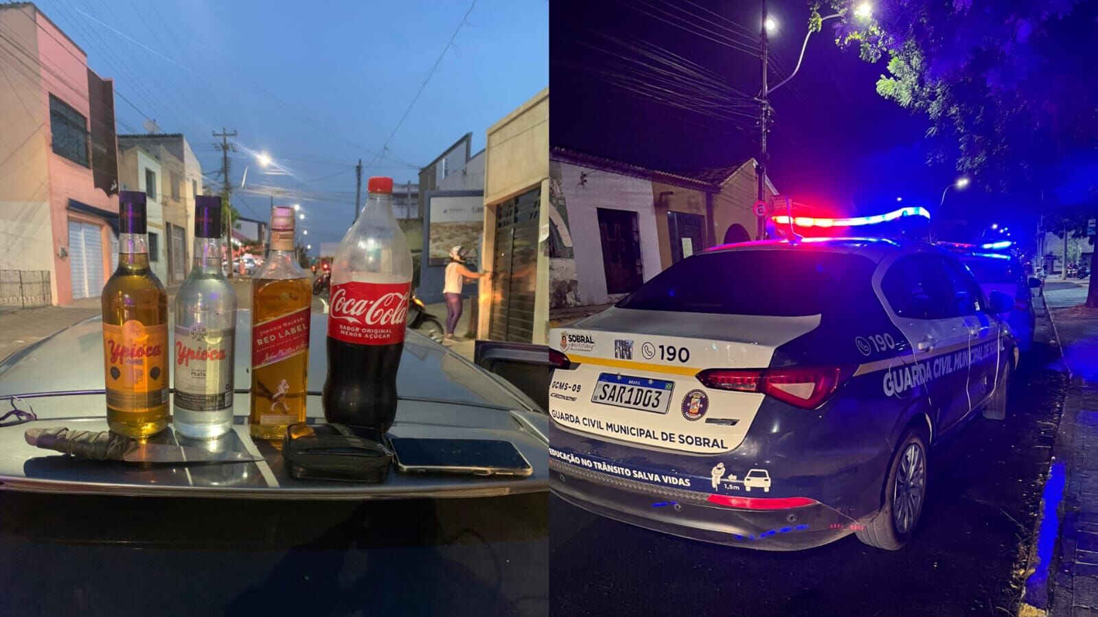 Motorista é preso por embriaguez e direção perigosa no Centro de Sobral