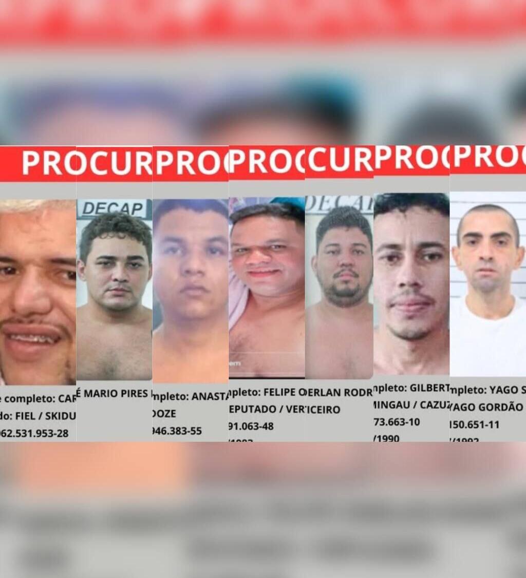 Sete cearenses integram lista dos criminosos mais procurados do Brasil