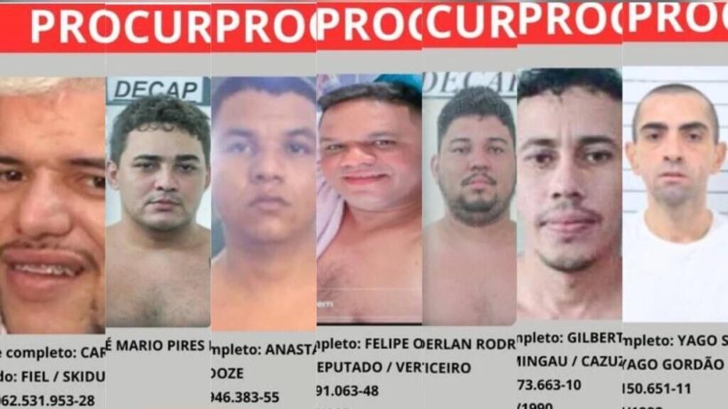 Sete cearenses integram lista dos criminosos mais procurados do Brasil