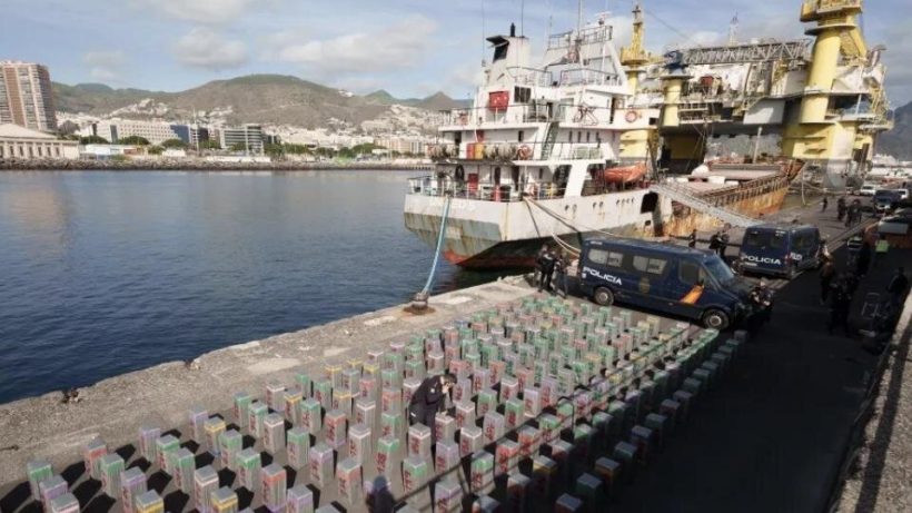 Quase 10 toneladas de cocaína são encontradas em navio que passou por Fortaleza