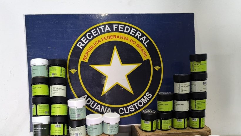 Receita Federal intercepta carga de entorpecentes vinda dos Estados Unidos