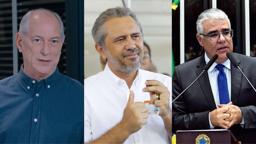 Ciro lidera disputa pelo Abolição, com 44,5%; seguido por Elmano, com 35,3%; e Girão, com 7%