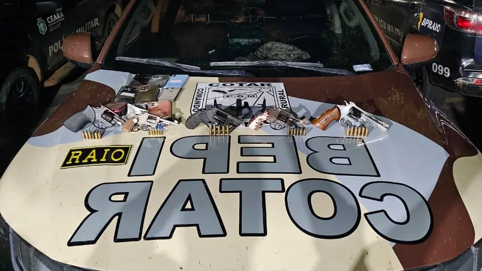 Confronto com a PM deixa cinco mortos e frustra ataque criminoso no interior do Ceará
