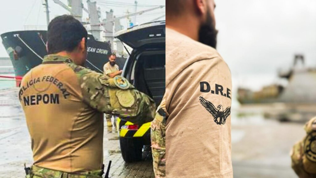 Operação internacional intercepta barco brasileiro com grande carga de drogas no Atlântico
