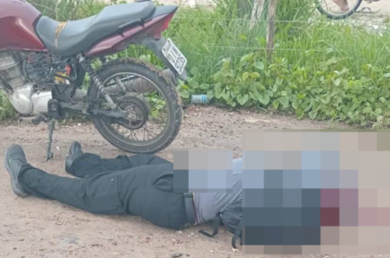 Motociclista é morto com vários tiros em estrada da zona rural de Horizonte