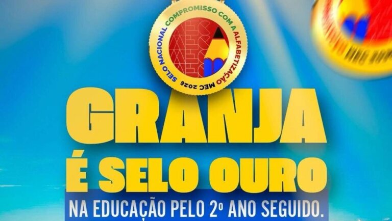 Granja conquista Selo Ouro em Alfabetização pelo segundo ano consecutivo