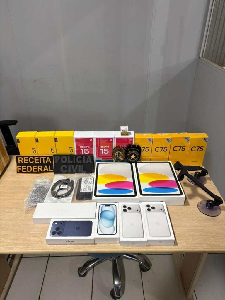Receita Federal apreende R$ 4,2 mi em mercadorias iregulares em Fortaleza e outras 04 cidades