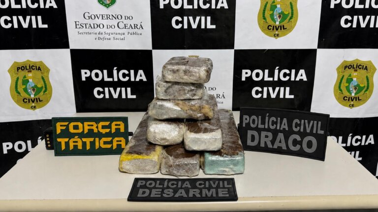 Mulher é presa transportando quase 7kg de drogas do Rio de Janeiro para o Ceará