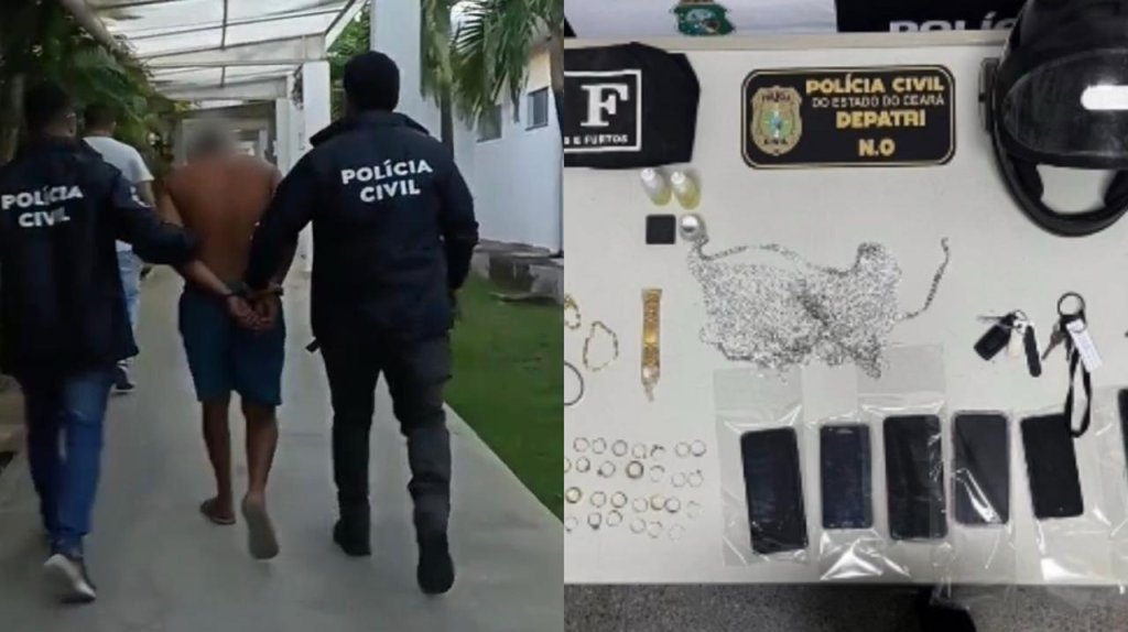 Suspeito de série de roubos de joias em Fortaleza é preso pela Polícia Civil